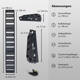 thumbnail of TRUTZHOLM 1 x Auffahrrampe 2-fach klappbar 199cm Traglast 340 kg Alu schwarz geriffelt/ gelocht Rampe Verladerampe