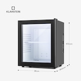 thumbnail of Brooklyn Minibar Mini-Kühlschrank 3 Temperaturen 30L 23 dB Glastür Schwarz