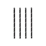 thumbnail of PAPSTAR 250 Cocktail Trinkhalme, Papier Ø 7 mm · 15 cm schwarz/weiss "Stripes"