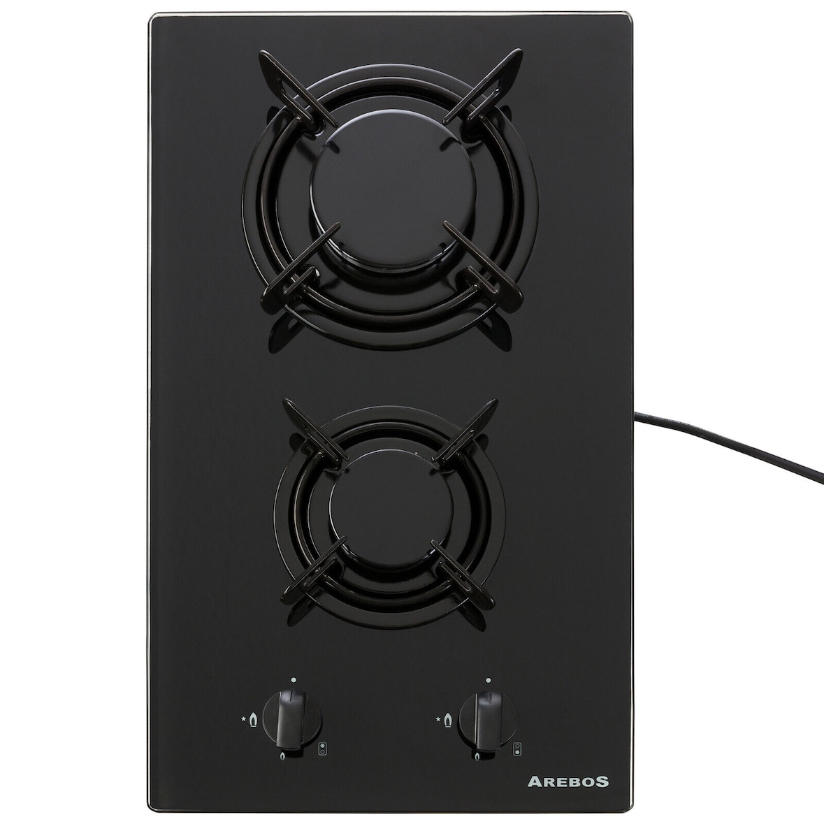 Cucina Piano Cottura a Gas | Vetroceramica | 2 Fuochi per Gas Naturale |