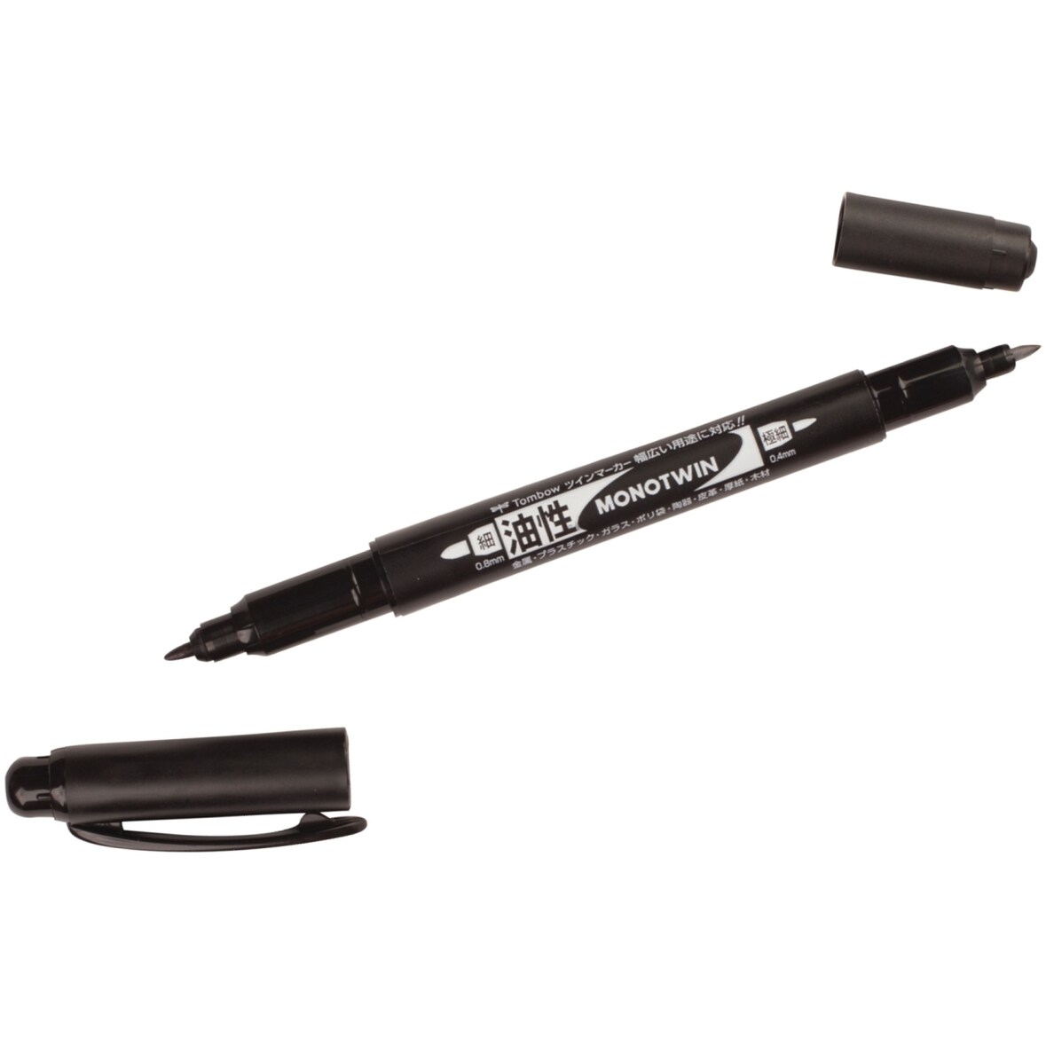 Dual-Fasermaler mono twin marker breit/fein permanent schwarz