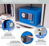 thumbnail of Möbeltresor Elektronikschloss, HMF 46126, 23 x 17 x 17 cm, Blau