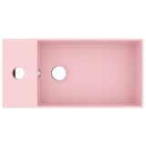 thumbnail of vidaXL Badezimmer-Waschbecken mit Überlauf Keramik Matt Rosa