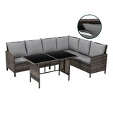 thumbnail of SVITA MADISON Rattan-Lounge Polyrattan Ecksofa Gartenmöbel-Set Sofa Garnitur Couch-Eck