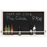 thumbnail of Rustikale Kreidetafel / Wandbar / Weinregal "Nele" 120x60cm - Weiß