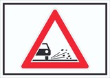 thumbnail of Schild Achtung Splitt Schotter Symbol A0 (841x1189mm)