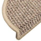 thumbnail of vidaXL Trapmatten zelfklevend 15 st sisal-look 56x17x3 cm donkerbeige