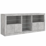 thumbnail of Helloshop26 - Sideboard Kommode Kleiderschrank Aufbewahrungsmöbel Organizer für Küche Wohnzimmer Lounge mit LED-Beleuchtung 181,5 x 02_0029987