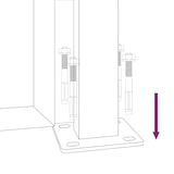 thumbnail of vidaXL Poort grasontwerp 105x205 cm cortenstaal