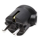 thumbnail of BACHMANN Schutzkontaktstecker, schwarz bruchfest, montierbar, IP 20, Winkel