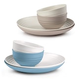 thumbnail of Plastic Forte - Juego de 6 Platos Classic Semi Hondos 19 cm Reutilizables. Ideal Fiestas. Grafito