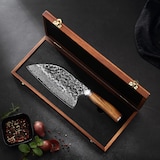 thumbnail of Wakoli Kochmesser Chai Dao I 20 cm Klinge I Olivenholzgriff und Hammerschlag