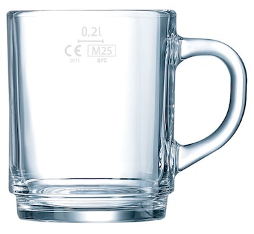 aro Tee & Glühweinglas 25cl, geeicht, 6 Stück