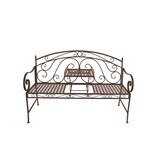 thumbnail of Metallbank Gartenbank Bank mit hochklappbarem Tisch Garten Terrasse