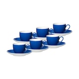 thumbnail of Ritzenhoff & Breker DOPPIO Espressotasse mit Untertasse 80 ml 6er Set indigo blau