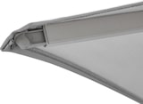thumbnail of METRO Professional Parasol, aluminium / polyester, 3 x 3 m, UV-bescherming, waterafstotend, zilver / platina