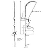 thumbnail of Geschirrbrause Mit Mischbatterie Von Monolith, Einloch-Montage, Mit Wasserhahn, Zwei Mischventile