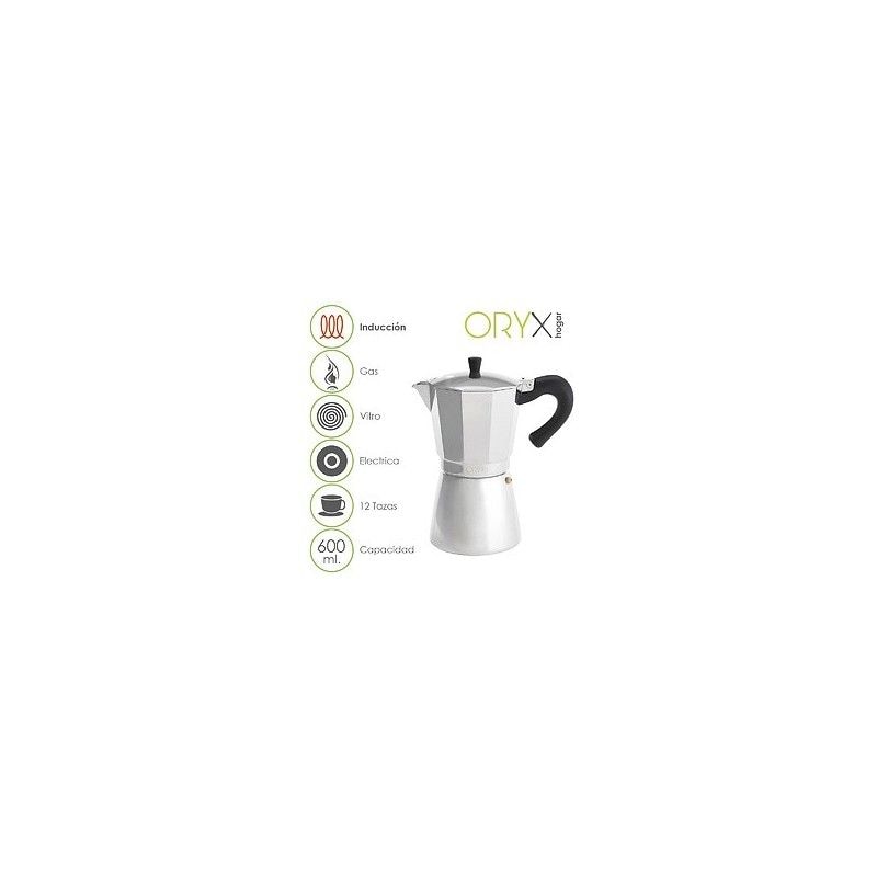 Induktionskaffeemaschine aus Aluminium 12 Tassen (600 ml)