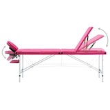 thumbnail of Helloshop26 - Klappbare 3-teilige Massageliege rosa Edelstahl 02_0001827