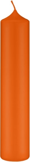 thumbnail of Altarkerzen, Kaminkerzen Karotte Dunkel-Orange 300 x Ø 90 mm, 4 Stück, Kerzen mit Dornbohrung in RAL Kerzengüte Qualität