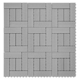 thumbnail of Pavimento em WPC Rhone, com aspeto de madeira para varanda/terraço, 11x cada 30x30cm = 1m2 ~ Premium, cinzento