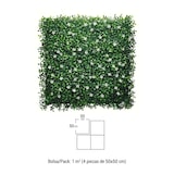 thumbnail of Bonerva | Jardín Vertical Artificial Jazmin | Pack 4 Piezas 50x50cm (1m²)| Planta artificial decoración oficina, hotel, restaurante | MAL1201