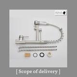 thumbnail of Björn | Gastronomie Chrom Silber Küchenarmatur| Zwei Brausen | Edelstahl Professional Wasserhahn Küche| Doppelspülbecken Restaurant