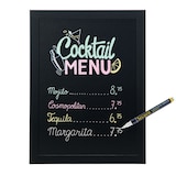 thumbnail of Securit® Wandtafel "Woody" – Holz mit schwarz lackiertem Finish – Kreidestift und Montageset inklusive – 30x40cm