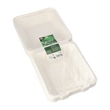 thumbnail of 125 Menüboxen, Zuckerrohr `pure` ungeteilt 7,7 cm x 20 cm x 22 cm weiss