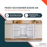 thumbnail of homeX CFB1181E Einbaukühlschrank mit Gefrierfach, 88cm Nische - 118 Liter, Schlepptürtechnik, LED-Beleuchtung, 37 dB