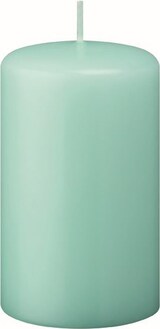 thumbnail of Flachkopf-Stumpenkerzen Türkis 250 x Ø 90 mm, 6 Stück