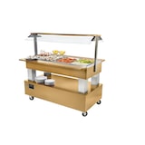 thumbnail of METRO Professionnel Buffet salad'bar froid 4 GN 1/1, 500W, bois