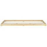 thumbnail of Futonbett Bodenbett extra niedriges Holzbett 160x200 Kiefer lackiert V-60.47K-16 Rollrost und Matratze inkl.