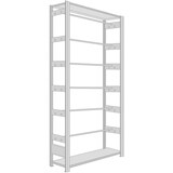 thumbnail of PROREGAL Pendelhefter-Regal FALKE Stecksystem | Grundregal | HxBxT 200x100x35cm | 6 Ebenen | Pendelsystem Zippel | Verzinkt