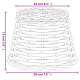 thumbnail of vidaXL Lampenschirm Weiß Ø20x15 cm Korbweide