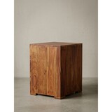 thumbnail of Massivholz Nachtschrank, Landhausstil, 60 cm Höhe, Schublade & Tür, Sheesham-Holz. Braun, 50x40x60 cm | Kadima Design