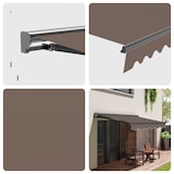 thumbnail of Wasabi - Toldo Exterior Enrollable 4x2,5 Taupe Poliéster – Estructura Semicofre Aluminio Antracita Plus - Lona Protección Solar