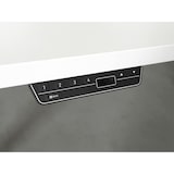 thumbnail of PROREGAL Sitz-Steh-Schreibtisch Pekka | Buche | Graues Gestell poliert | BxT 200x100cm | Höhe 65-130cm | elektrisch höhenverstellbar | C-Fuß Gestell