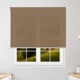 thumbnail of WellHome - Doorschijnend polyester rolgordijn 180 x 160 cm (Breedte x Hoogte) Bruin