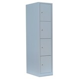 thumbnail of Lüllmann® Schließfachschrank, 1 Abteil, 4 Fächer, 1800 x 415 x 500 mm, lichtgrau