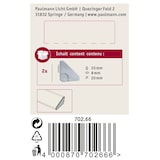 thumbnail of Paulmann Profilé de strip LED Delta Connecteur End Cap ? Pack de 2 Alu mat 70266