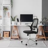 thumbnail of Sedia da ufficio / Sedia girevole MIKO B ECO in rete / tessuto nero hjh OFFICE