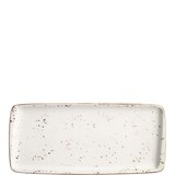 thumbnail of 2x Bonna Grain Moove Vintage Retro Platte rechteckig 34x16cm 2,5cm hoch Weiß Creme Braun Porzellan GRAMOV35DT Servierplatten Speise Geschirr