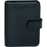 thumbnail of bind Systemplaner A5 FINEtouch Lederimitat schwarz Druckknopfverschluss Terminkalender Kalendereinlage 15501
