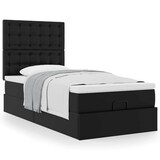 thumbnail of vidaXL Ottoman-Bett mit Matratze Schwarz 90x190 cm Kunstleder