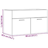thumbnail of vidaXL Waschbeckenunterschrank Sonoma-Eiche 80x38,5x46cm Holzwerkstoff