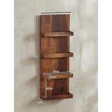 thumbnail of Wandregal 30x80x10 cm Sheesham Massivholz Hängeregal Modern Schwebend, Großes Design Schweberegal, Regal Hängend Wohnzimmer, Bücherregal
