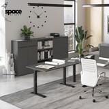 thumbnail of bümö Space Aktenschrank Holz, Sideboard & Kommode hoch in Weiß - Regal mit Türen & 1 Schublade für Ordner & Büro, Schrank klein als Möbel für
