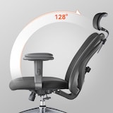 thumbnail of Silla de oficina / silla giratoria M18-M148 tela / malla negro Sihoo