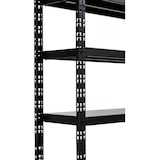 thumbnail of Etagère modulaire double 4 plateaux bois/métal 80x290xH176,8 cm 8 plateaux 145 cm ou 4 niveaux 290 cm 400 kg/plateau finition peinture époxy